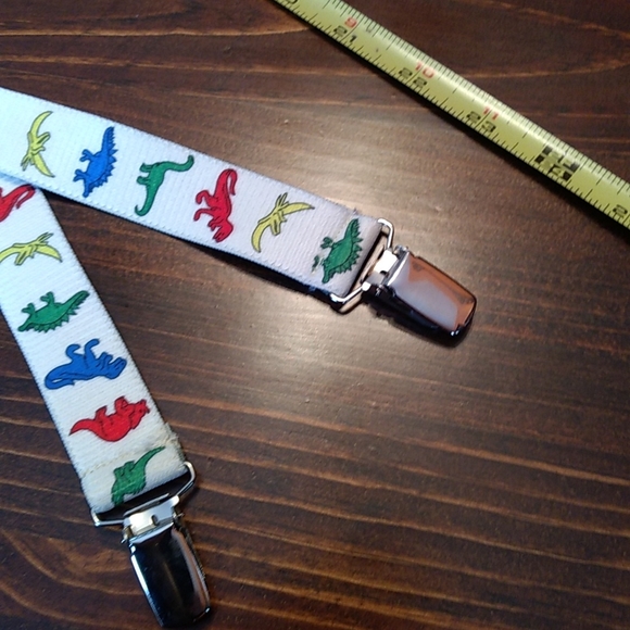 Vintage Dinosaur suspenders for kids - Picture 2 of 3